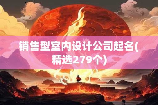销售型室内设计公司起名(精选279个)