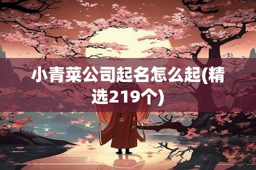 小青菜公司起名怎么起(精选219个)