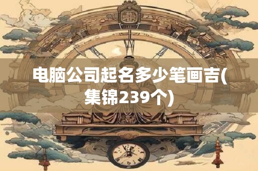 电脑公司起名多少笔画吉(集锦239个)