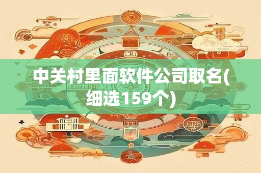 中关村里面软件公司取名(细选159个)