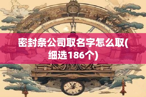 密封条公司取名字怎么取(细选186个)