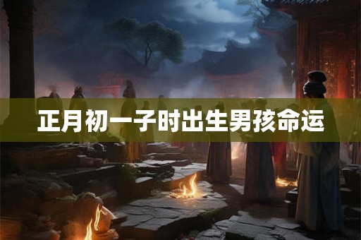 正月初一子时出生男孩命运