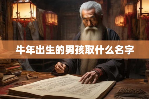 牛年出生的男孩取什么名字