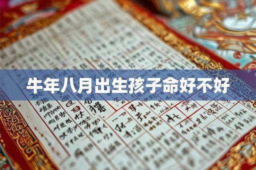 牛年八月出生孩子命好不好