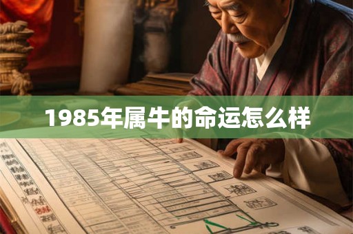 1985年属牛的命运怎么样