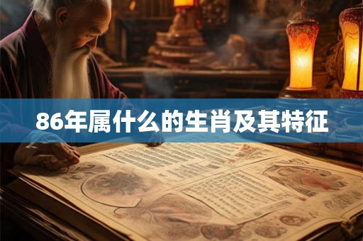86年属什么的生肖及其特征