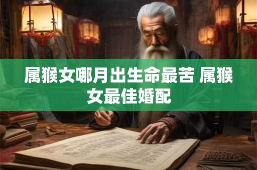 属猴女哪月出生命最苦 属猴女最佳婚配