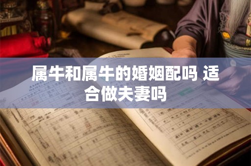 属牛和属牛的婚姻配吗 适合做夫妻吗