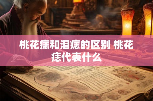 桃花痣和泪痣的区别 桃花痣代表什么