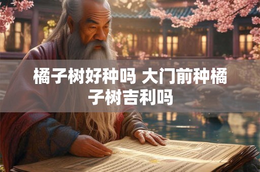 橘子树好种吗 大门前种橘子树吉利吗