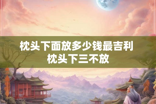 枕头下面放多少钱最吉利 枕头下三不放