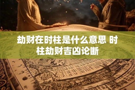 劫财在时柱是什么意思 时柱劫财吉凶论断 劫财在时柱是什么意思 时柱劫财吉凶论断