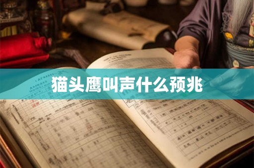 详细阅读:猫头鹰叫声什么预兆 猫头鹰叫声什么预兆