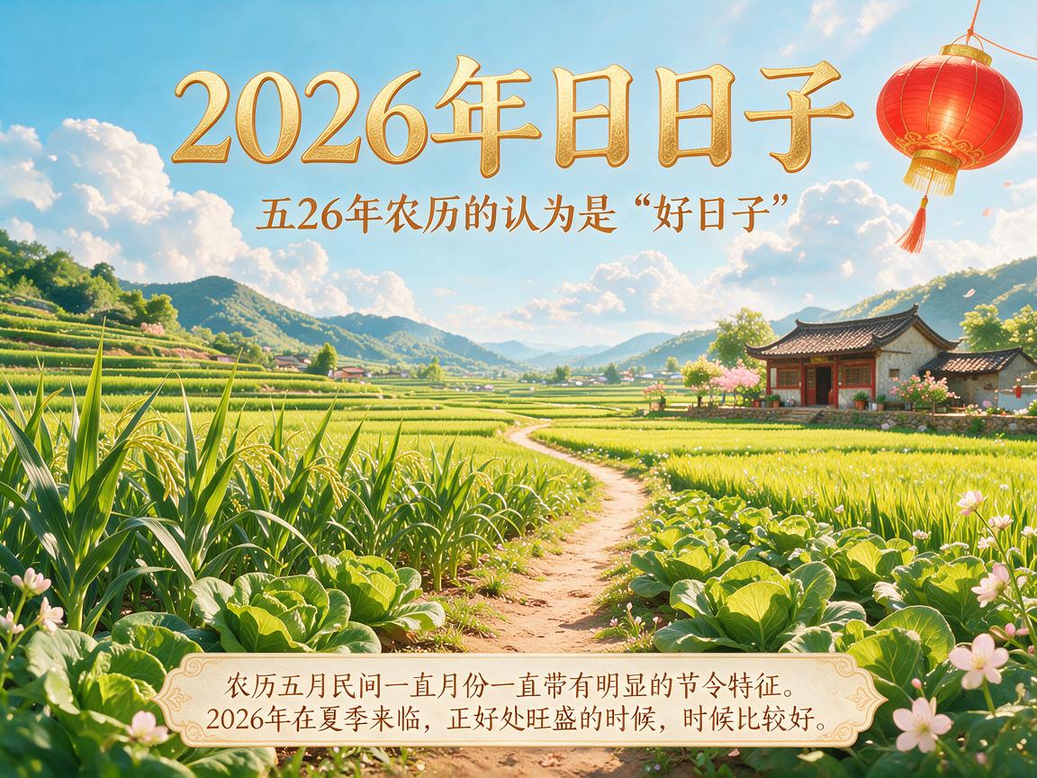 农历五月最好的日子是哪天2026年日子