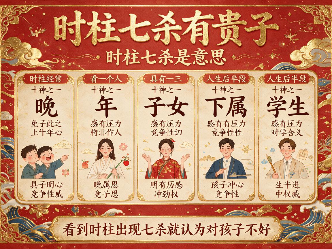时柱七杀有贵子吗 时柱七杀是什么意思