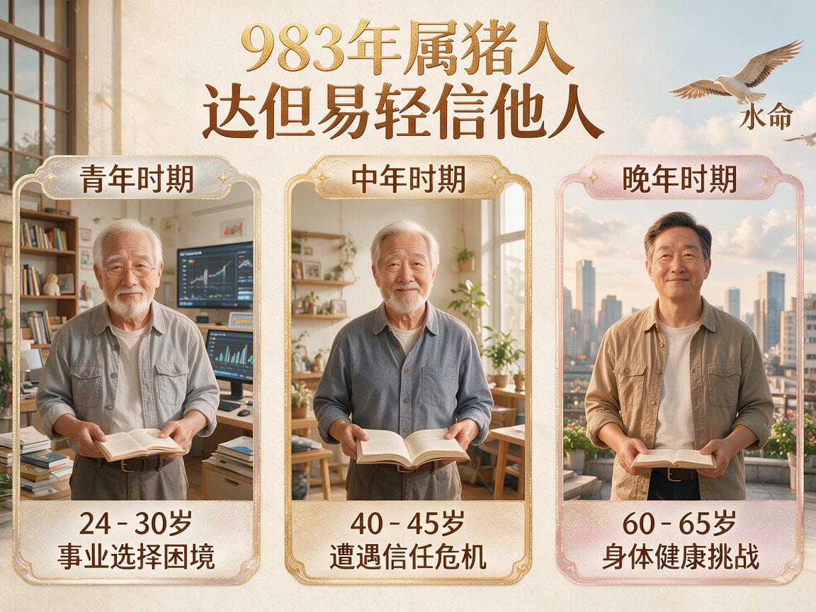 83年属猪一生几个劫 命运如何