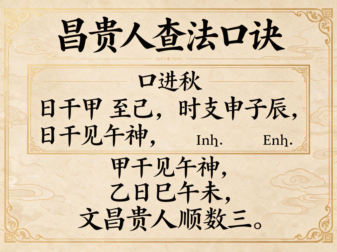 文昌贵人在哪柱最好 文昌贵人查法口诀