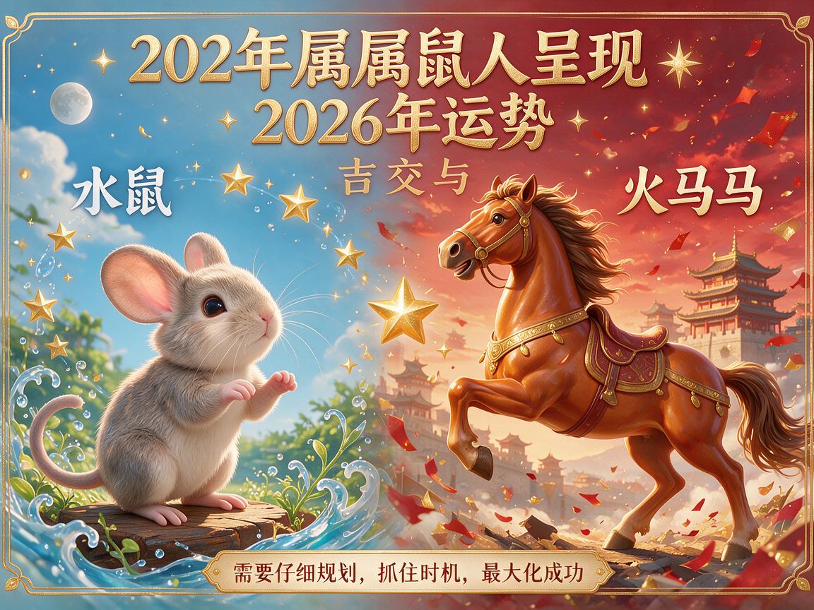 72年属鼠人2026年运气运势表现