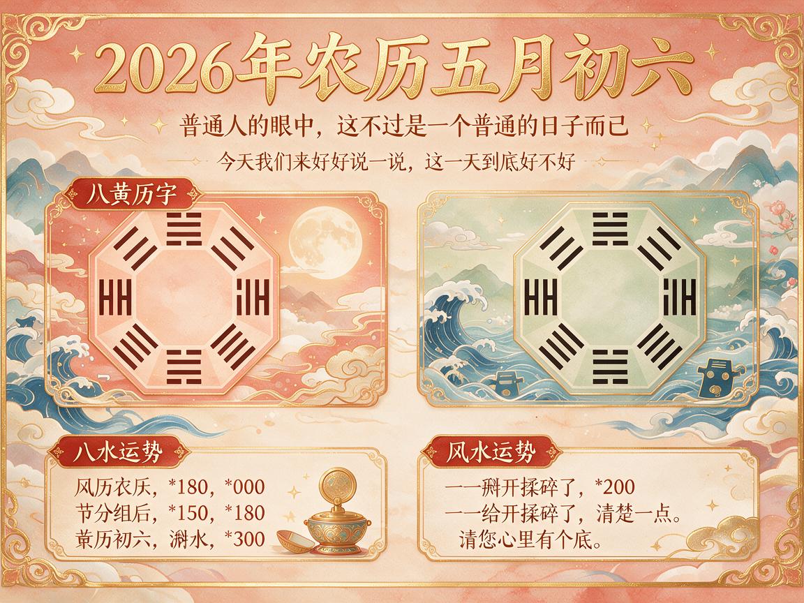 2026年农历5月初六日子好吗