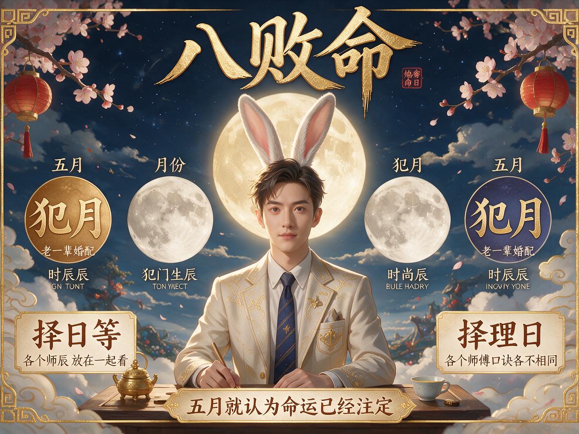 属兔五月是八败命吗 五月属兔犯月的时辰