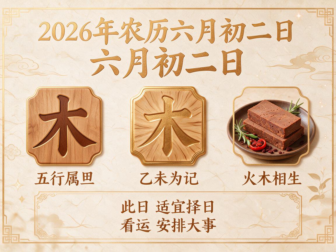 2026年农历六月初二日是五行什么日