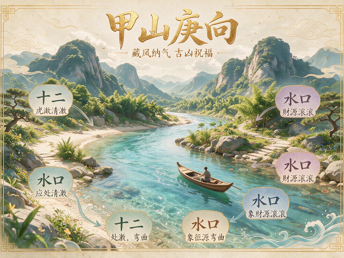 甲山庚向十二水口吉凶如何