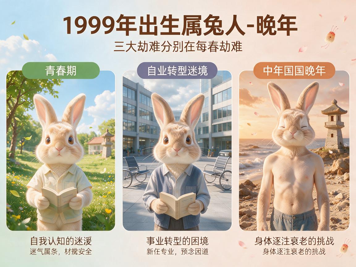 99年出生的属兔人命中三大劫难是什么