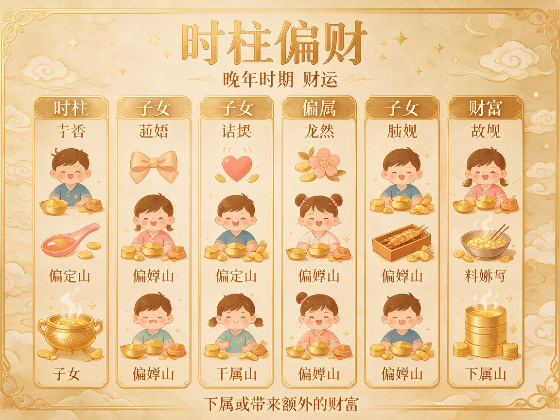 时柱偏财是什么意思 时柱偏财命运怎样