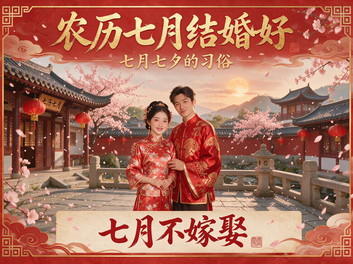 阴历的农历七月结婚好吗 七月七夕的习俗