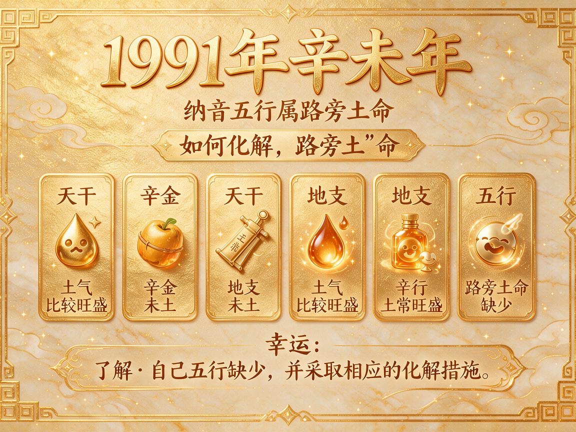 1991年路旁土命五行缺什么 如何化解