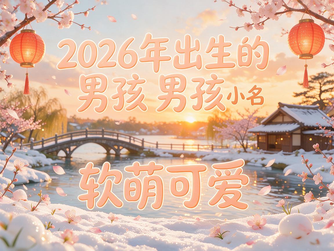 2026年立秋出生的男孩乳名小名软萌可爱