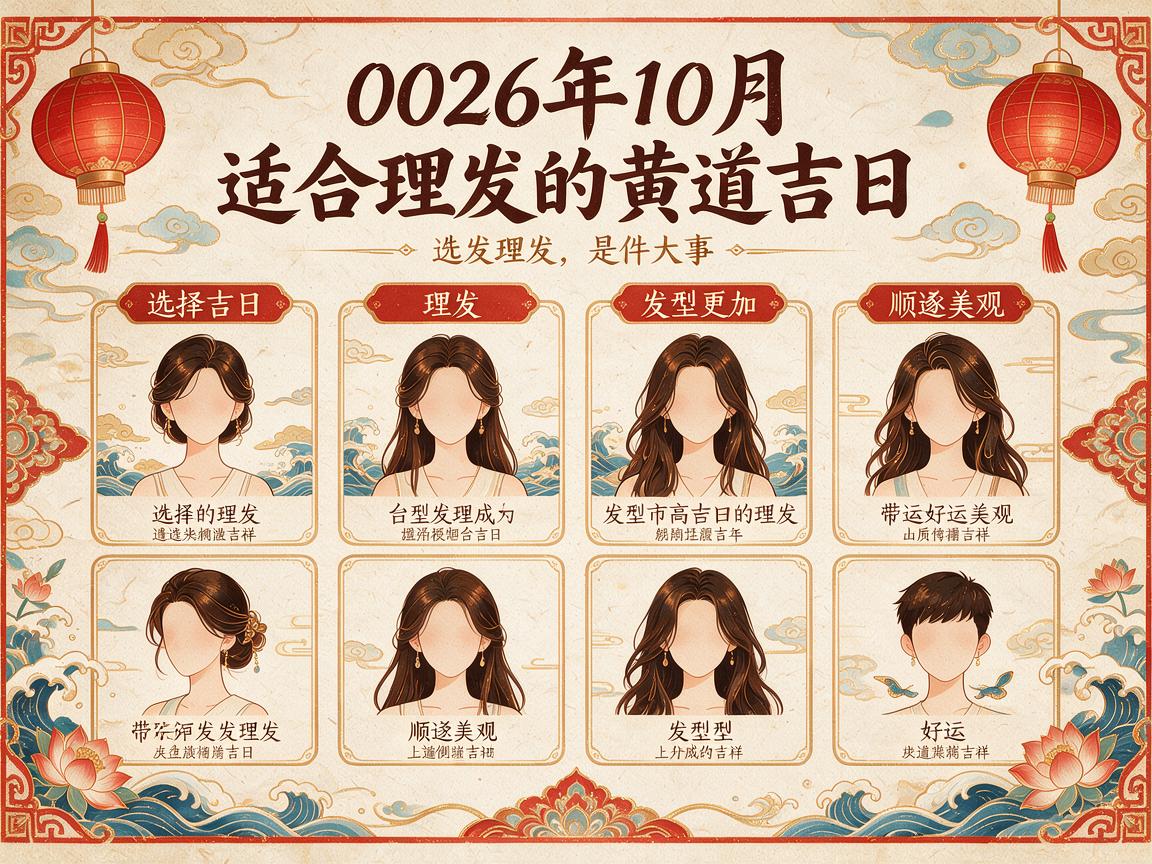 2026年10月适合理发的黄道吉日一览表