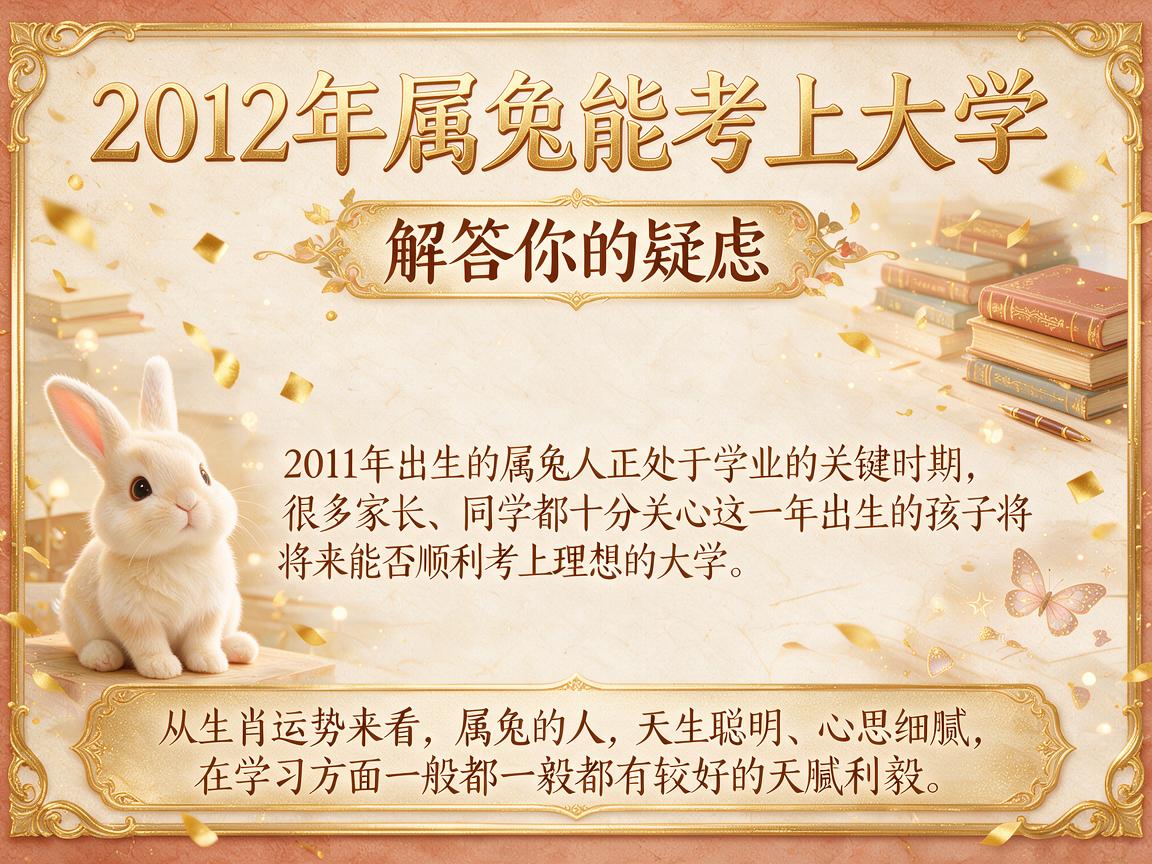 2011年属兔能考上大学吗 解答你的疑虑 2011年属兔能考上大学吗 解答你的疑虑