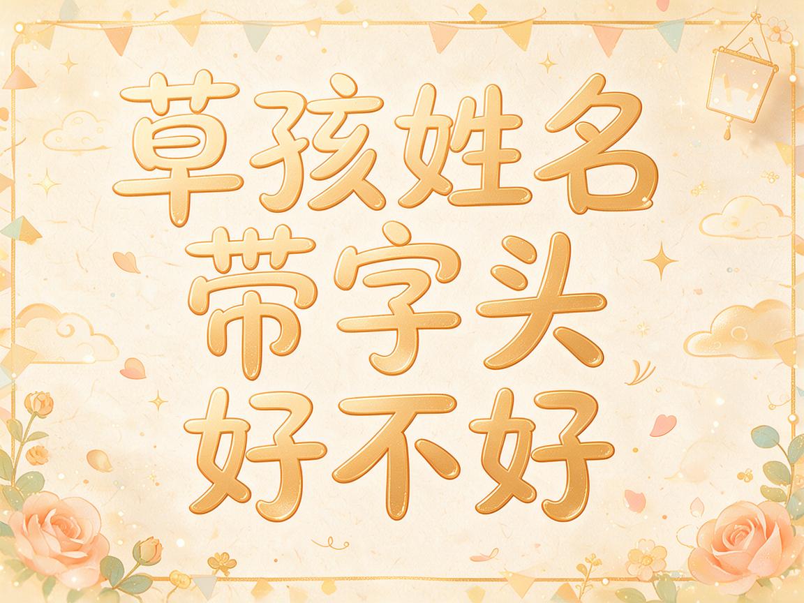 男孩姓名带草字头好不好