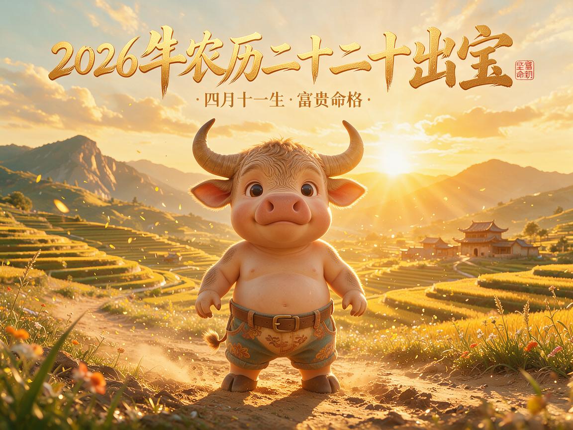 2026年农历四月二十二出生牛宝宝命运好吗 是富贵命吗