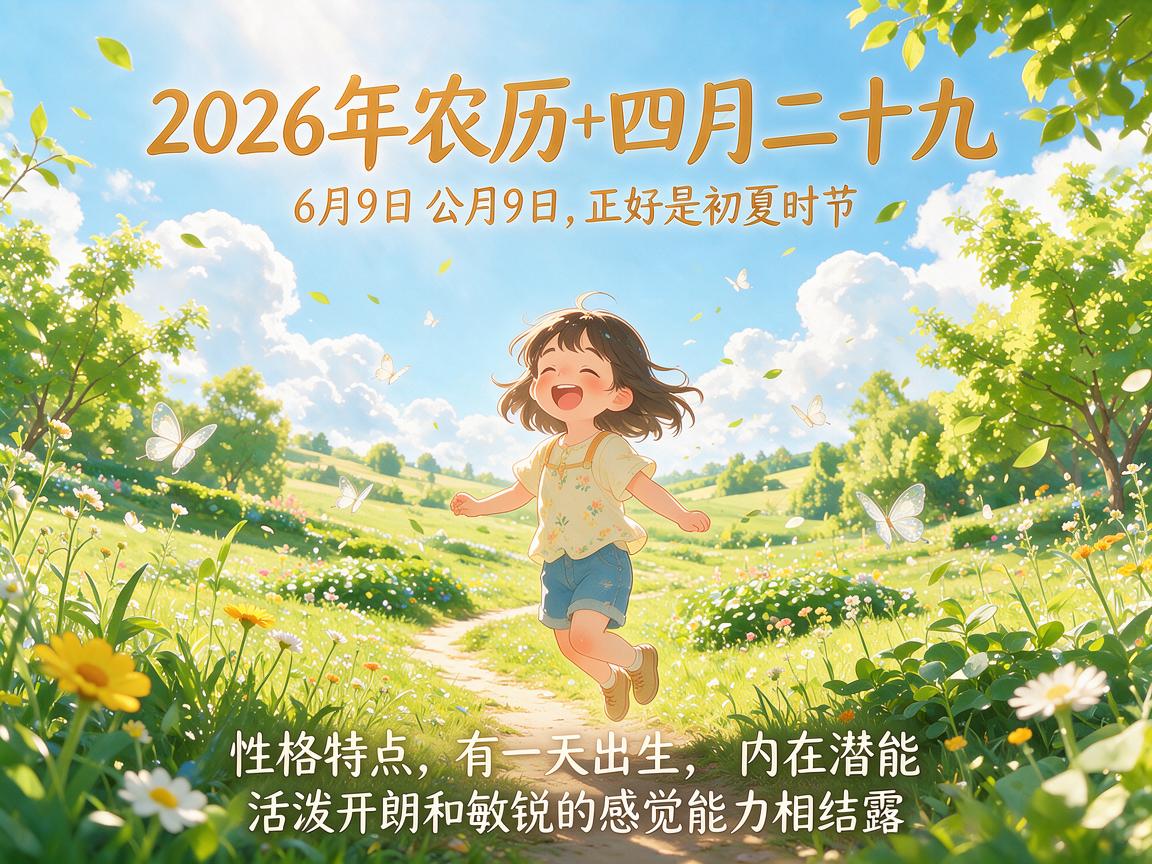 2026年农历四月二十九6月9日这一天出生的女孩好不好