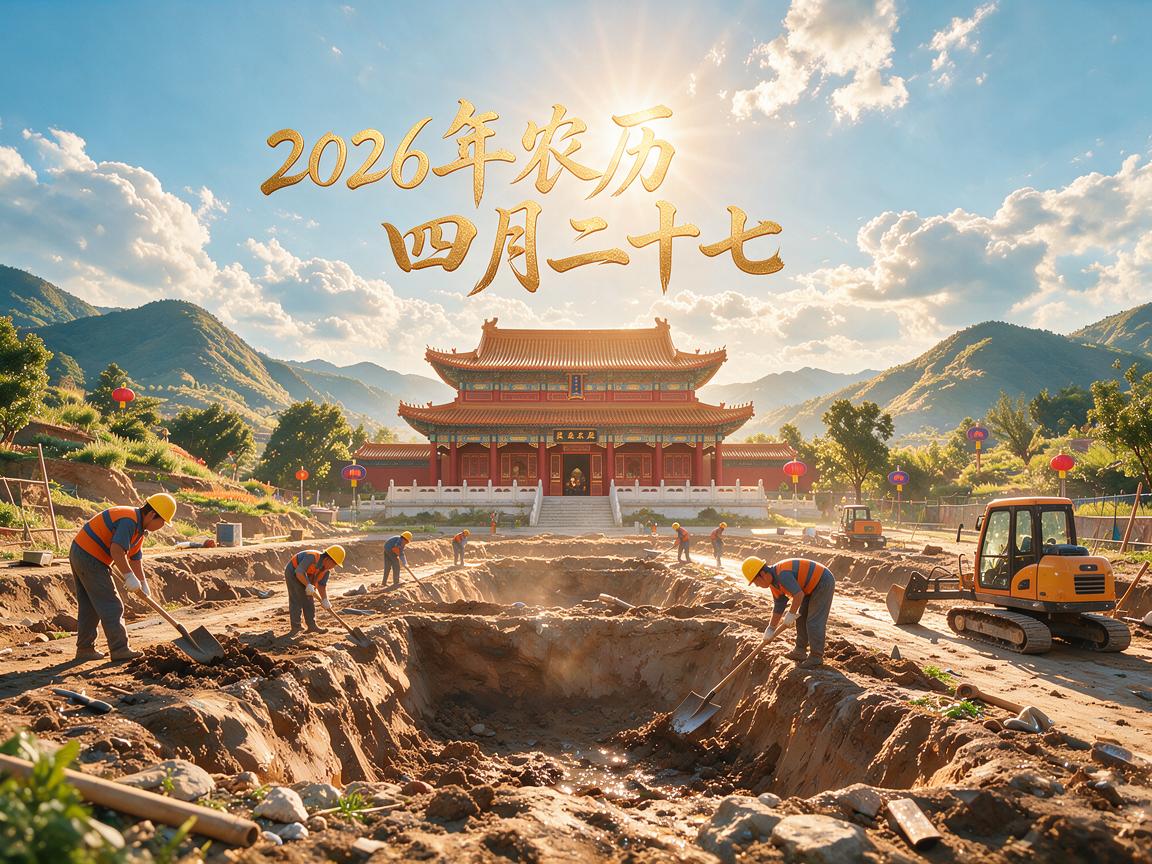 2026年农历四月二十七可以装修动土吗  当天动土日子怎么样