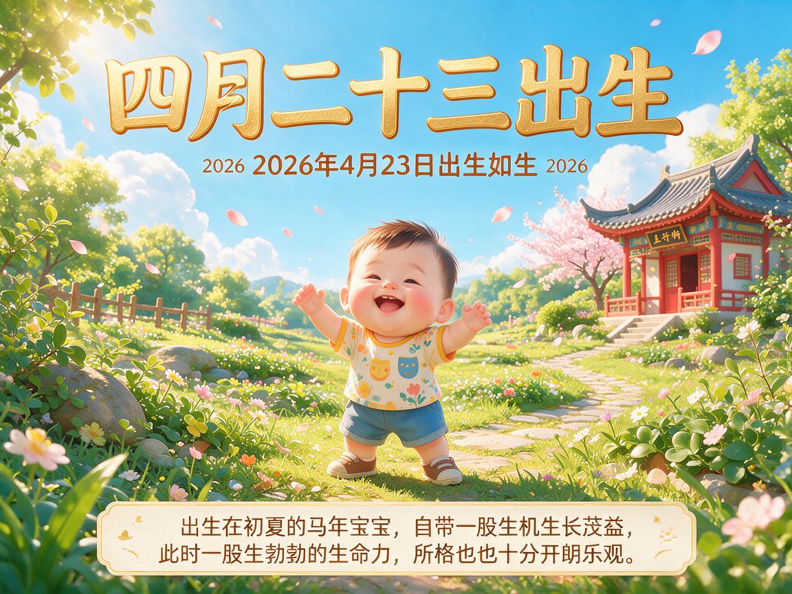 2026年农历四月二十三出生的宝宝命运如何 五行缺什么