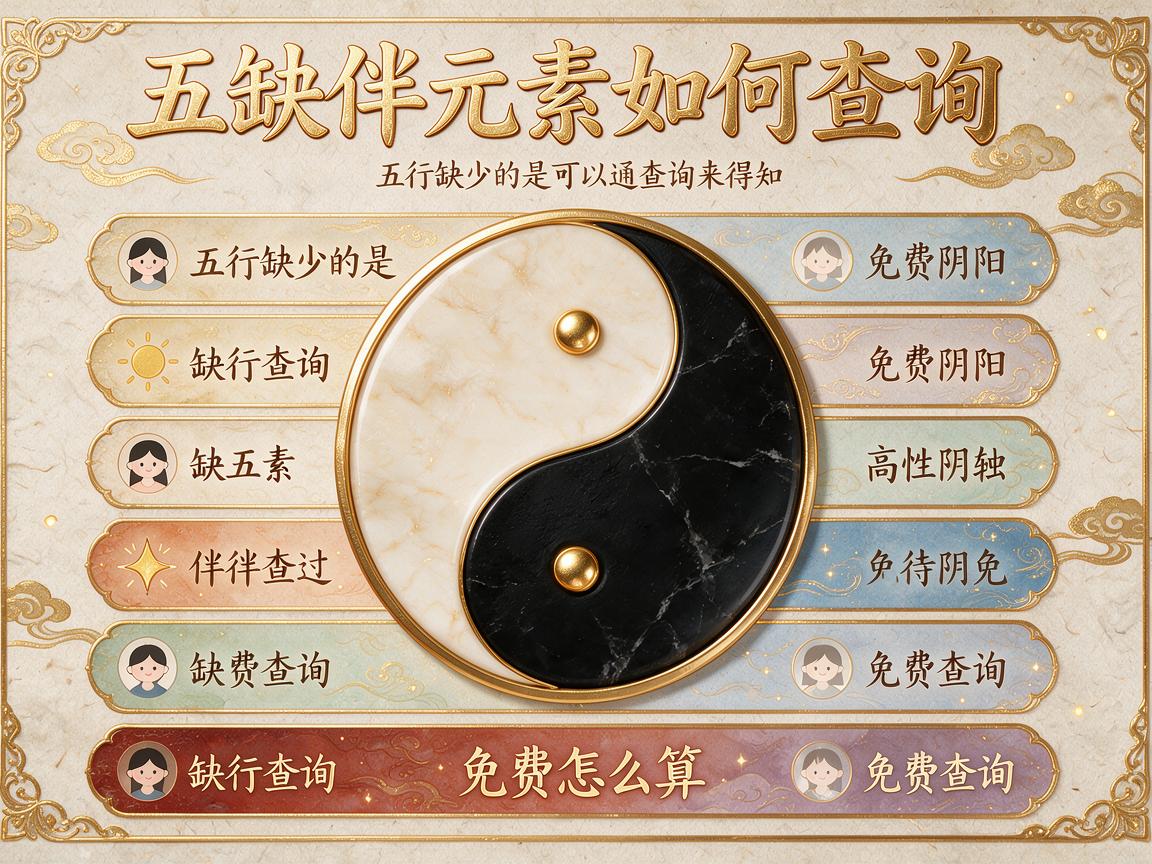 五行缺什么怎么算免费查询 五行缺倘元素如何查询
