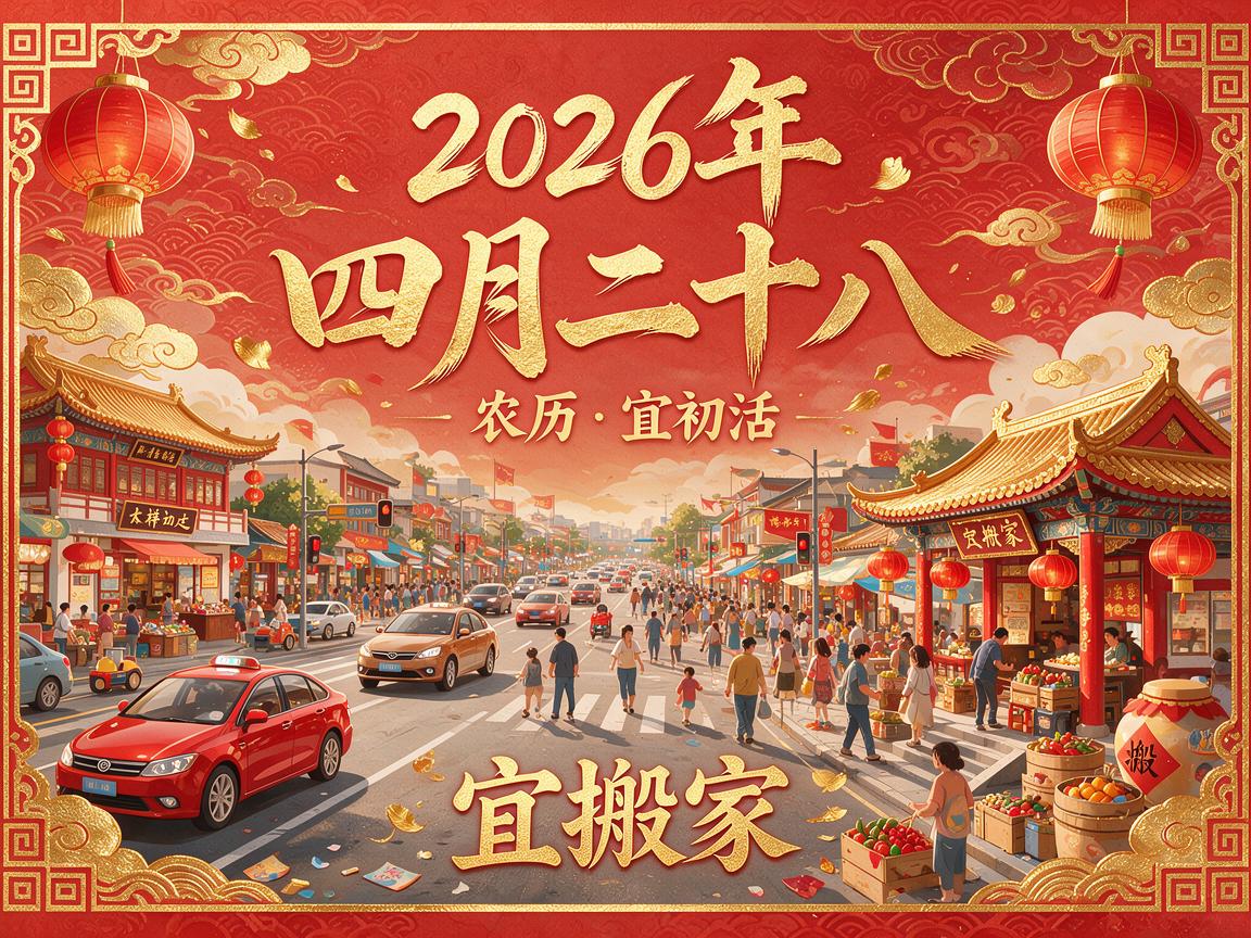 2026年农历四月二十八可以搬新家吗 日子搬家吉时一览