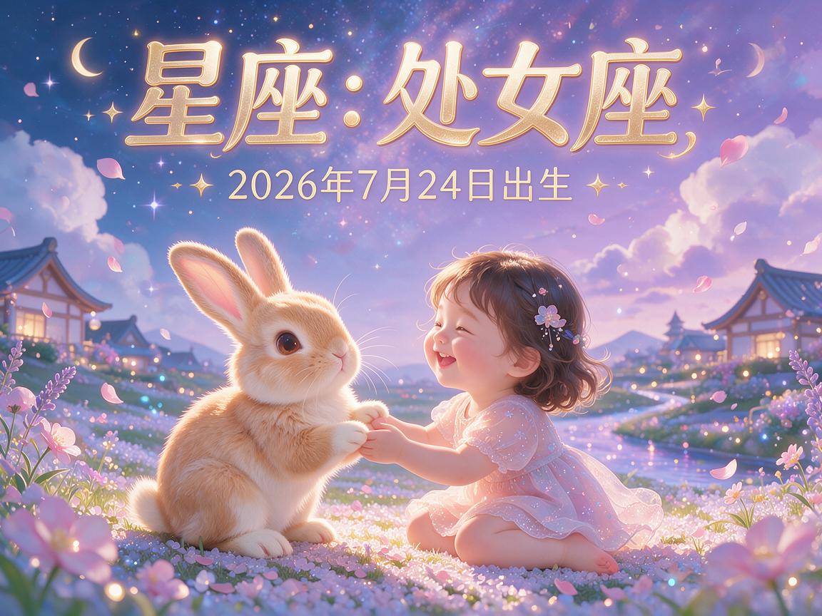2026卯兔年农历七月二十四日白露出生宝宝星座是什么