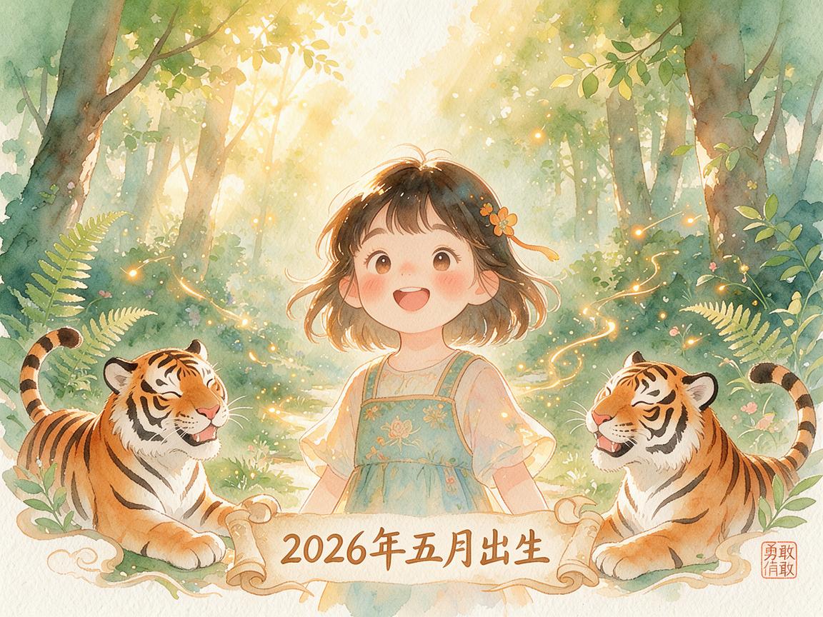 2026虎年5月最旺女孩名字 虎年女孩起名字好寓意的字