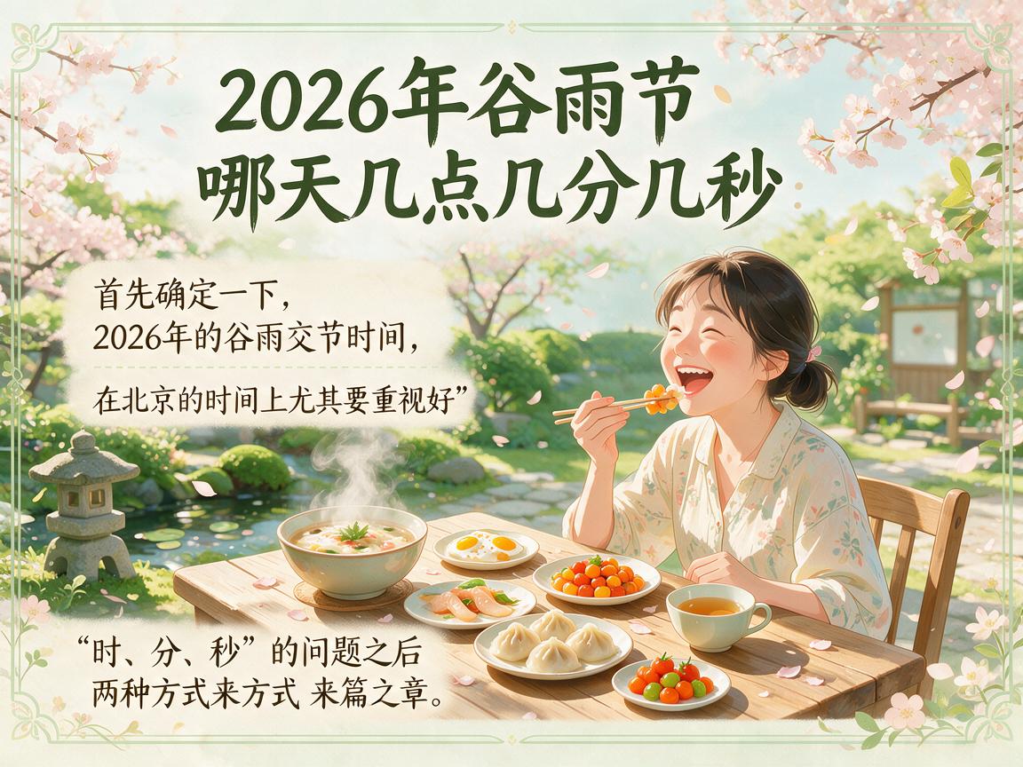 2026年谷雨节是哪一天几点几分几秒 谷雨节气吃什么