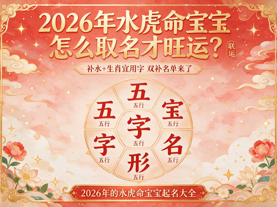 2026年水虎命宝宝怎么取名才旺运？补水+生肖宜用字双补名单来了