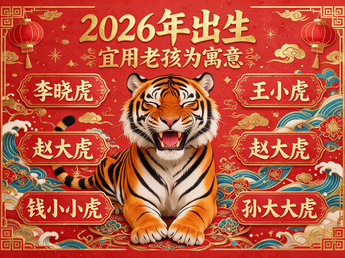 2026虎年最旺女孩名字,2026属虎女孩最吉利的名字
