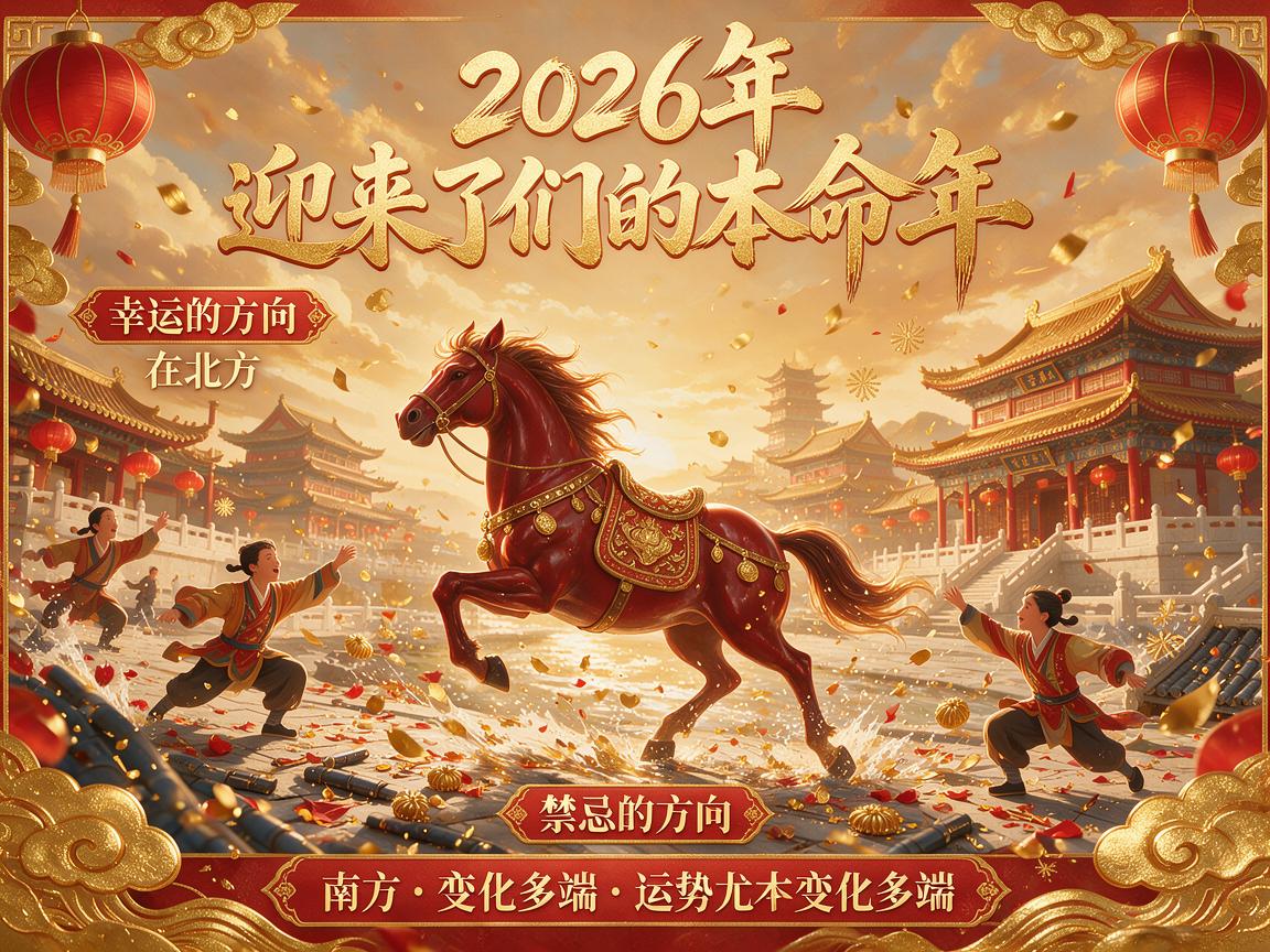 2026年属马本命年运势全分析：事业财运感情走势+幸运方向与禁忌
