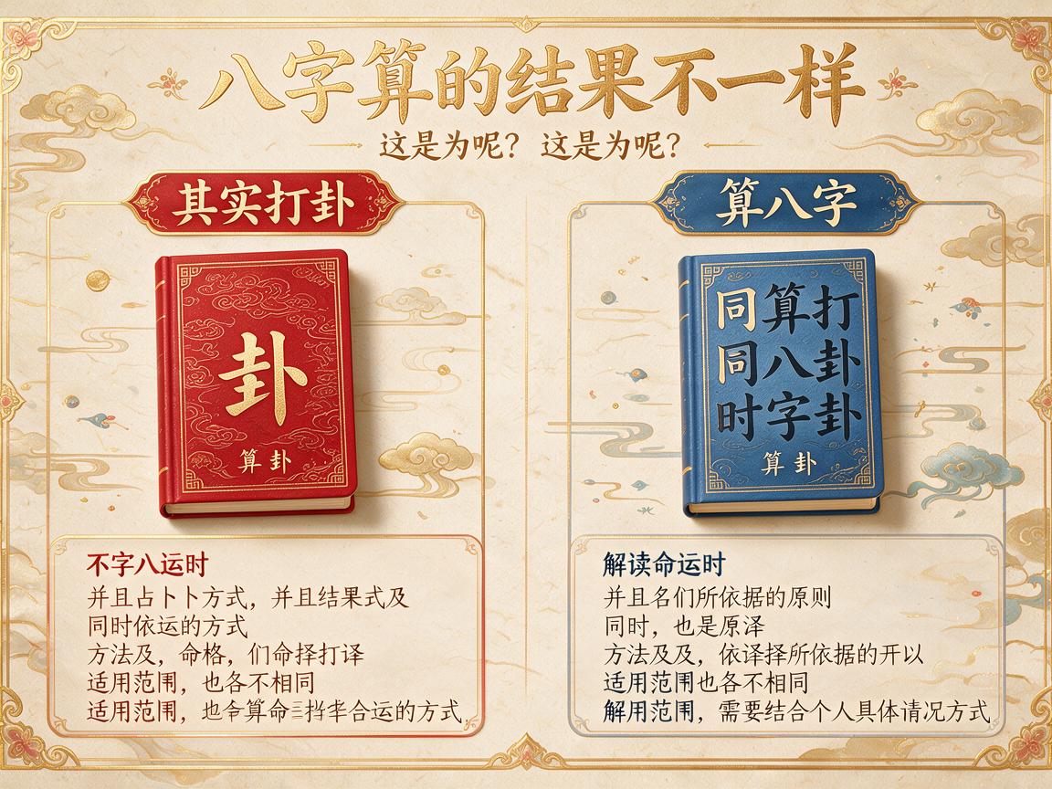 打卦和八字算的结果不一样