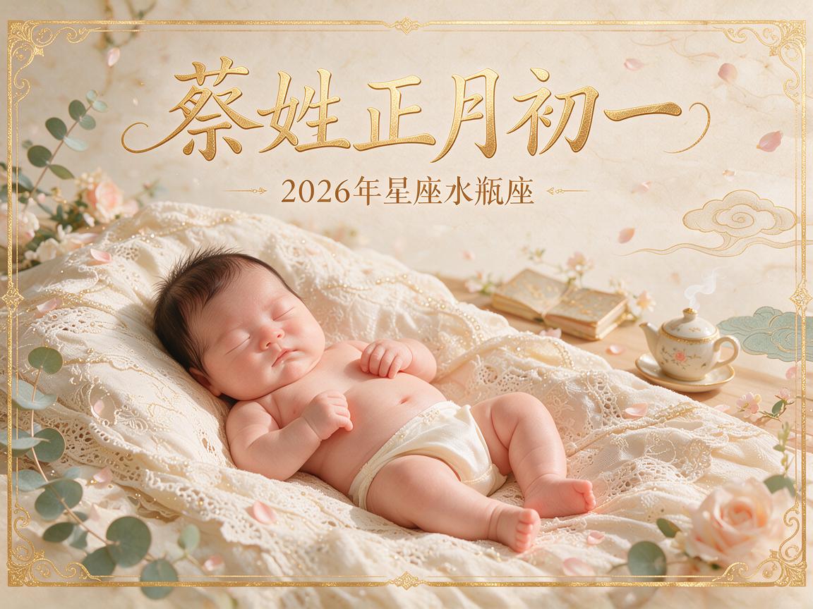 2026年属鼠的蔡姓女宝宝起名大全