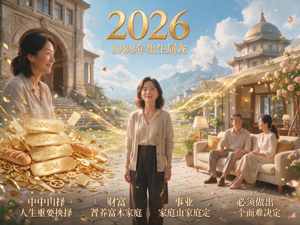 1988年龙2026年运势女 龙女1988vs2026命运之变 1988年龙2026年运势女 龙女1988vs2026命运之变