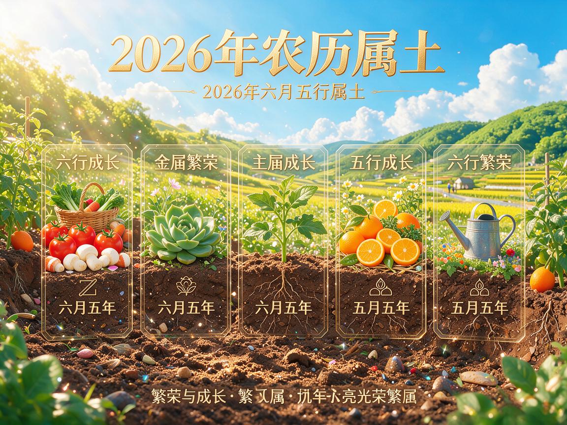 2026年农历六月五行属什么 2026年农历六月五行属于哪一种